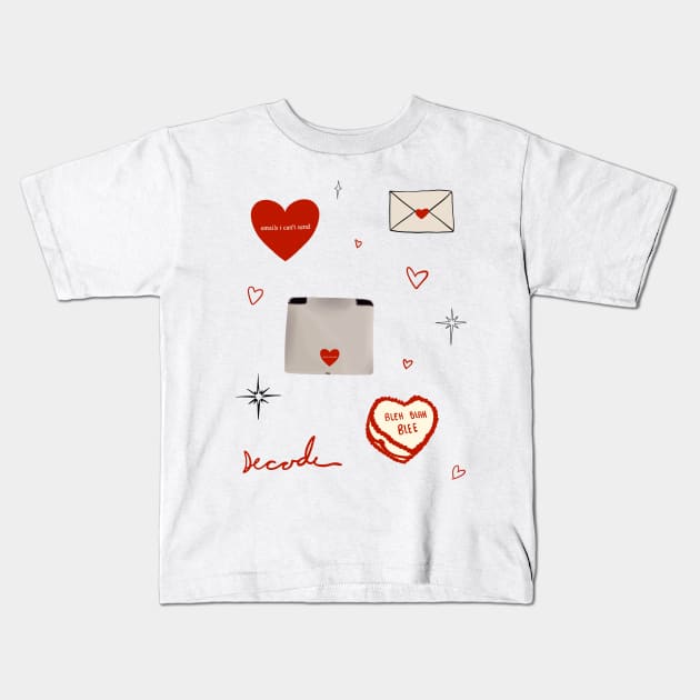 Emails I Can't Send Kids T-Shirt by notastranger